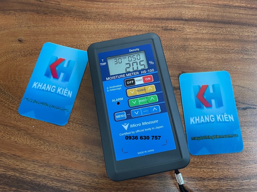 Trên tay máy đo độ ẩm gỗ HS-100N Trên tay máy đo độ ẩm gỗ HS-100N