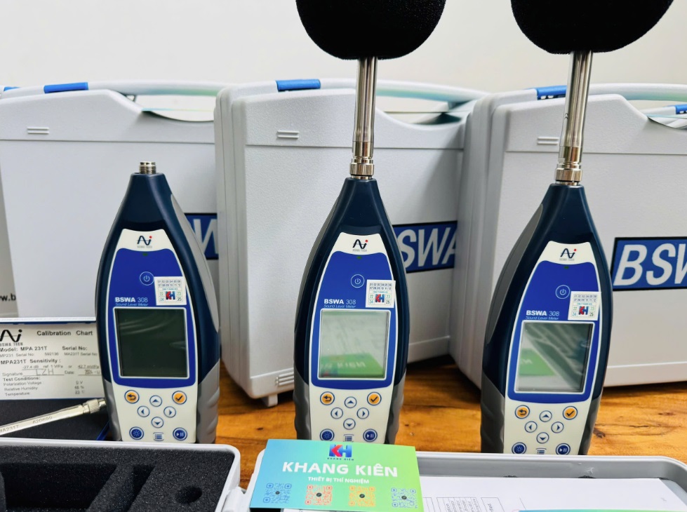 Máy đo độ ồn BSWA308 được thiết kế và sản xuất theo các tiêu chuẩn IEC 61672 Class 1 Máy đo độ ồn BSWA308 được thiết kế và sản xuất theo các tiêu chuẩn IEC 61672 Class 1